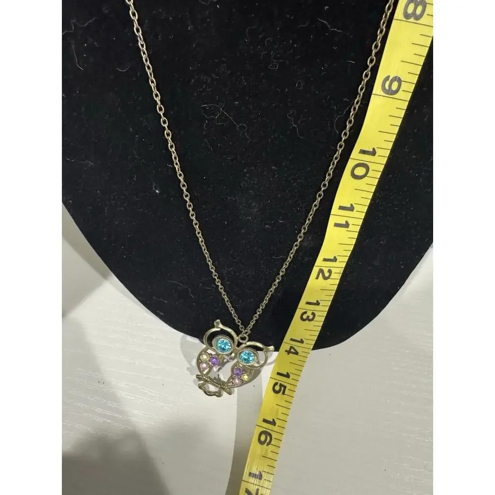 Awesome Retro Vintage Owl Necklace Bundle